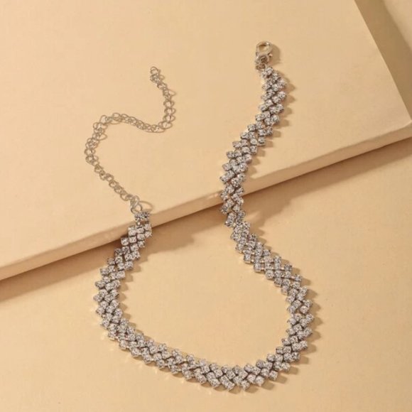 2 in1 Bracelet with rhinestones and jewelry - Picture 3 of 5